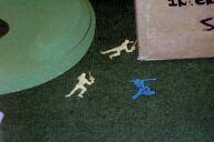 When I went to buy some toy soldiers for this game, I learned that they don't sell toy soldiers anymore.

No shortage of 