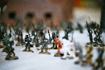Group shot of machinators. I'm no good at photography, so this shows rather painfully how shallow the focus is with macro setting. Maybe I should invest in a digital camera so I could see this stuff immediately instead of after getting the prints...
