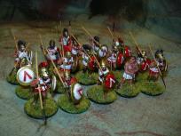 Spartans. Yes, I know their shields should be polished bronze but this looks much better.