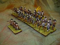 You see a bit of white in the bases because the glue isn't quite dry yet.