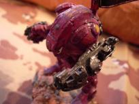 Closeup on the missile launcher arm.