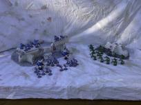 Grand view of the Cobalt forces, complete with some token opposition to make a more dramatic setting ;)