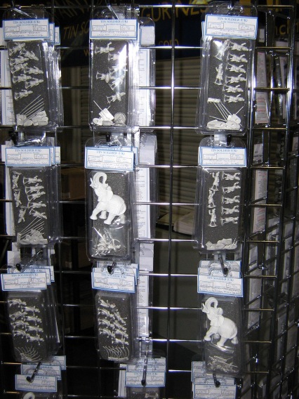 Racks of miniatures