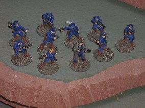 Copplestone Future Warriors cops. I quite like these chaps.