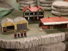 Some new houses I built. These are actually HO-scale railway models.