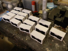 The bigger containers assembled.