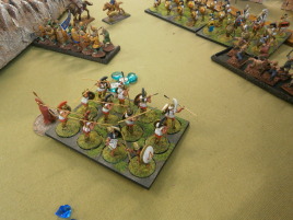 More sparans rush forward in a desperate bid to hold the pass.