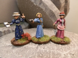 The ladies assemble for a nice afternoon tea with a modicum of revolver work.