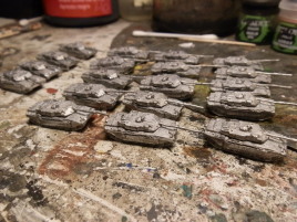 BAOR tanks. Phil confirmed that they are indeed old Scotia models.