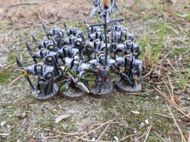 Firstborn Iron Guard in classic 4x4 formation for maximum rank bonus with minimum figures -- well, in some rules edition anyway.