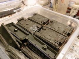 Piled up and ready for varnishing.