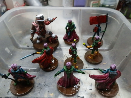 Orks and Martians on the bench